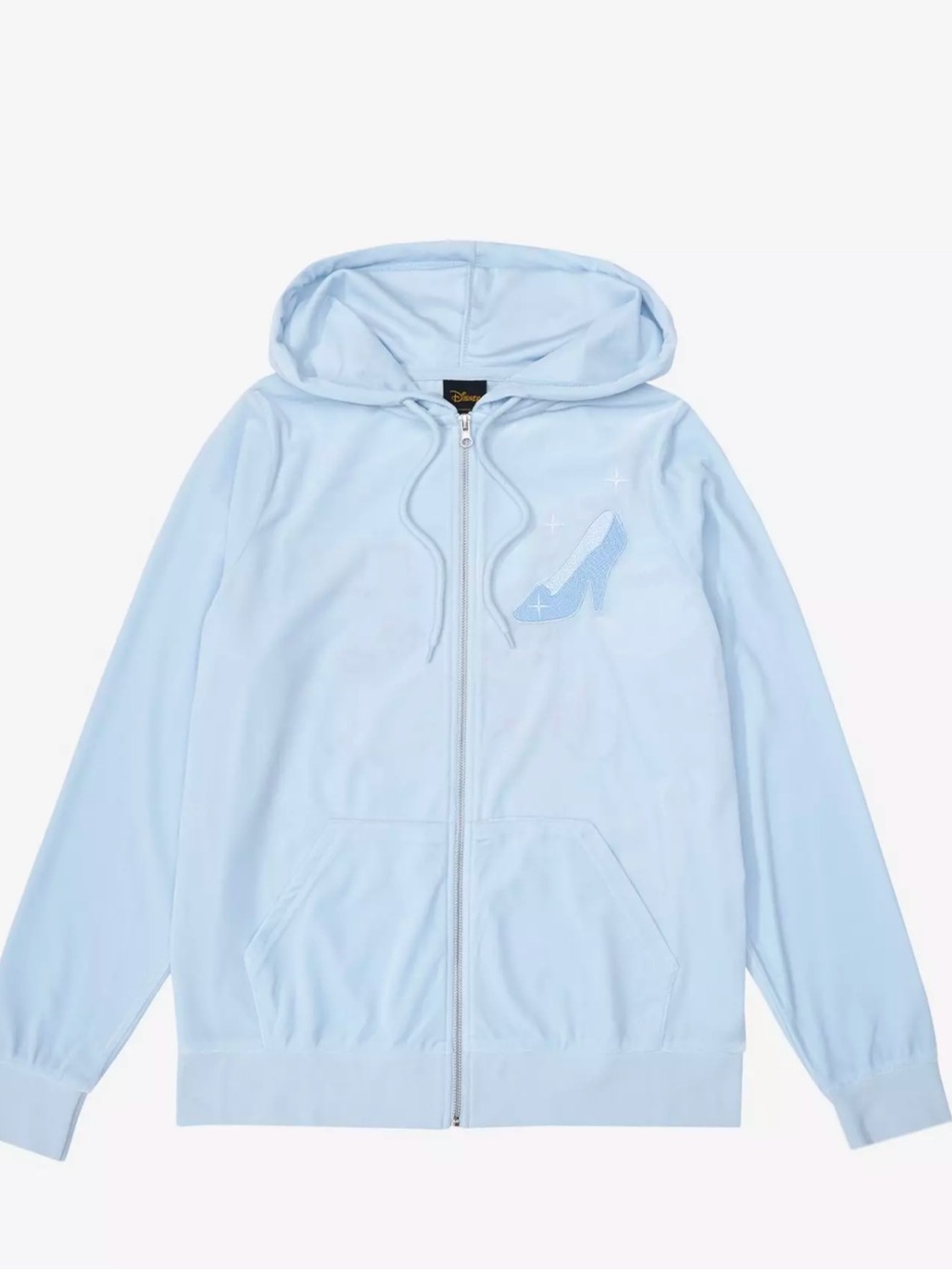 Light Blue Disney Zip-Up Hoodie with Hood and Pockets - Picture 2 of 7